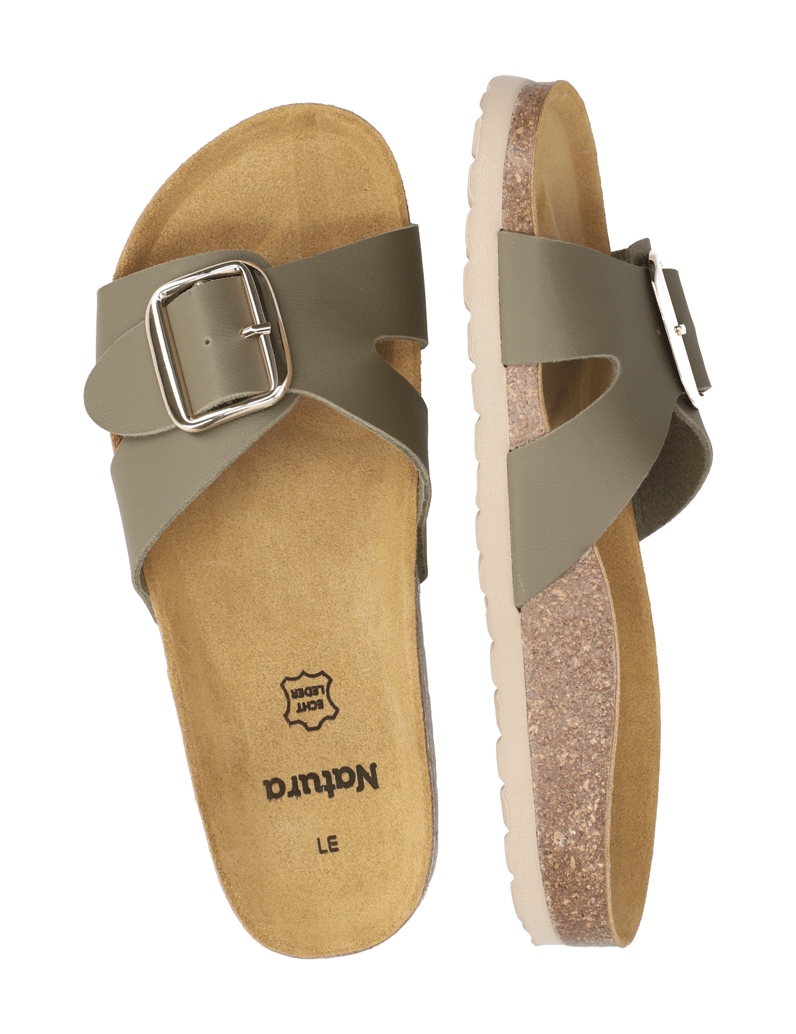 Natura-Hausschuh-grün