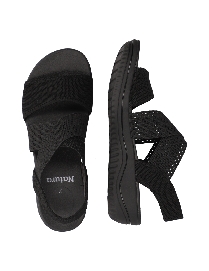 Natura-textil-sandály-k-vodě-černá