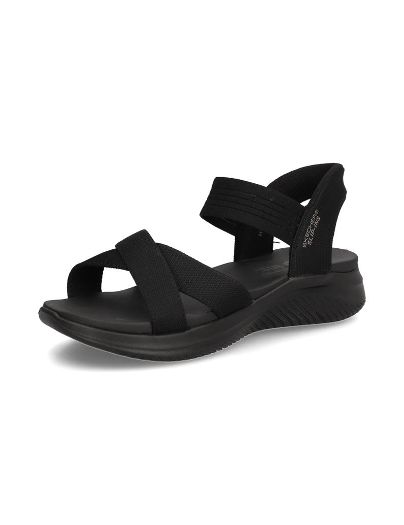 Skechers-SLIP-INS-ULTRA-FLEX-SANDAL-schwarz