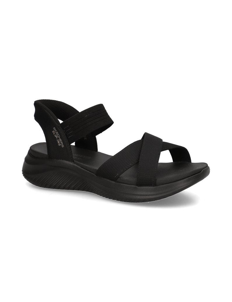 Skechers-SLIP-INS-ULTRA-FLEX-SANDAL-schwarz