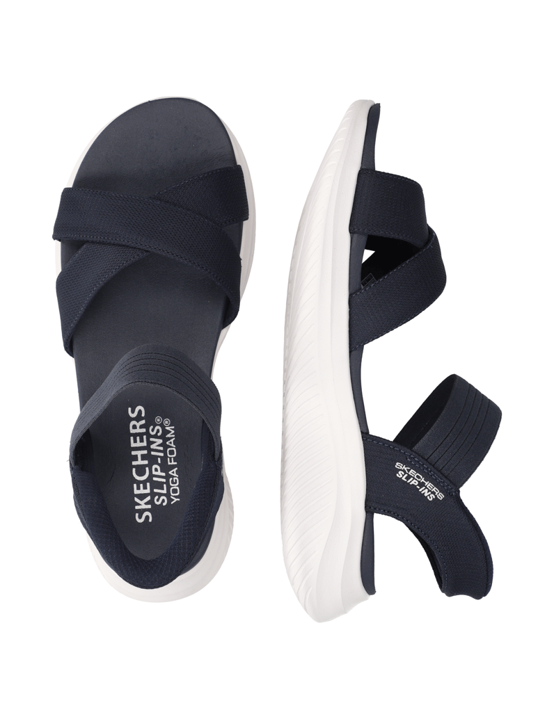 Skechers-SLIP-INS-ULTRA-FLEX-SANDAL-schwarz