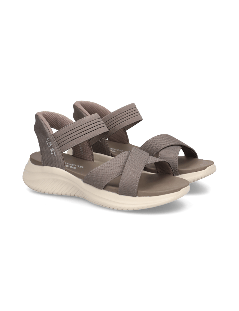 Skechers-SLIP-INS-ULTRA-FLEX-SANDAL-schwarz