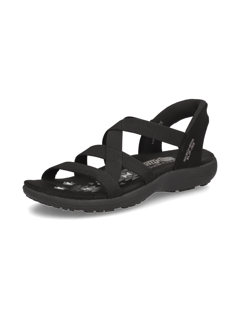 Skechers-SLIP-INS-REGGAE-SLIM-SANDAL-černá