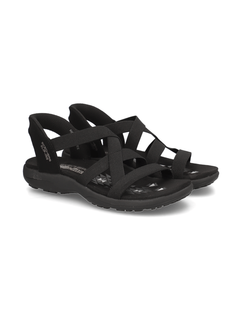 Skechers-SLIP-INS-REGGAE-SLIM-SANDAL-černá