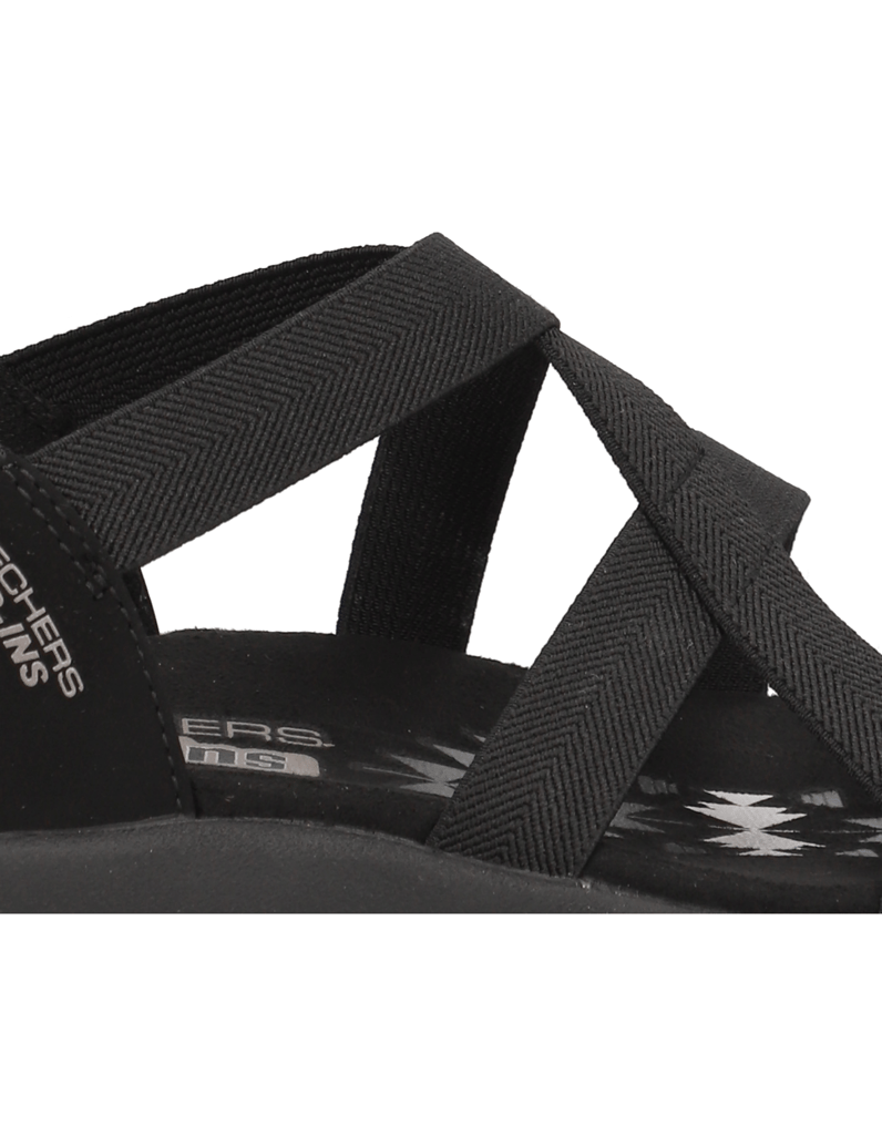 Skechers-SLIP-INS-REGGAE-SLIM-SANDAL-černá