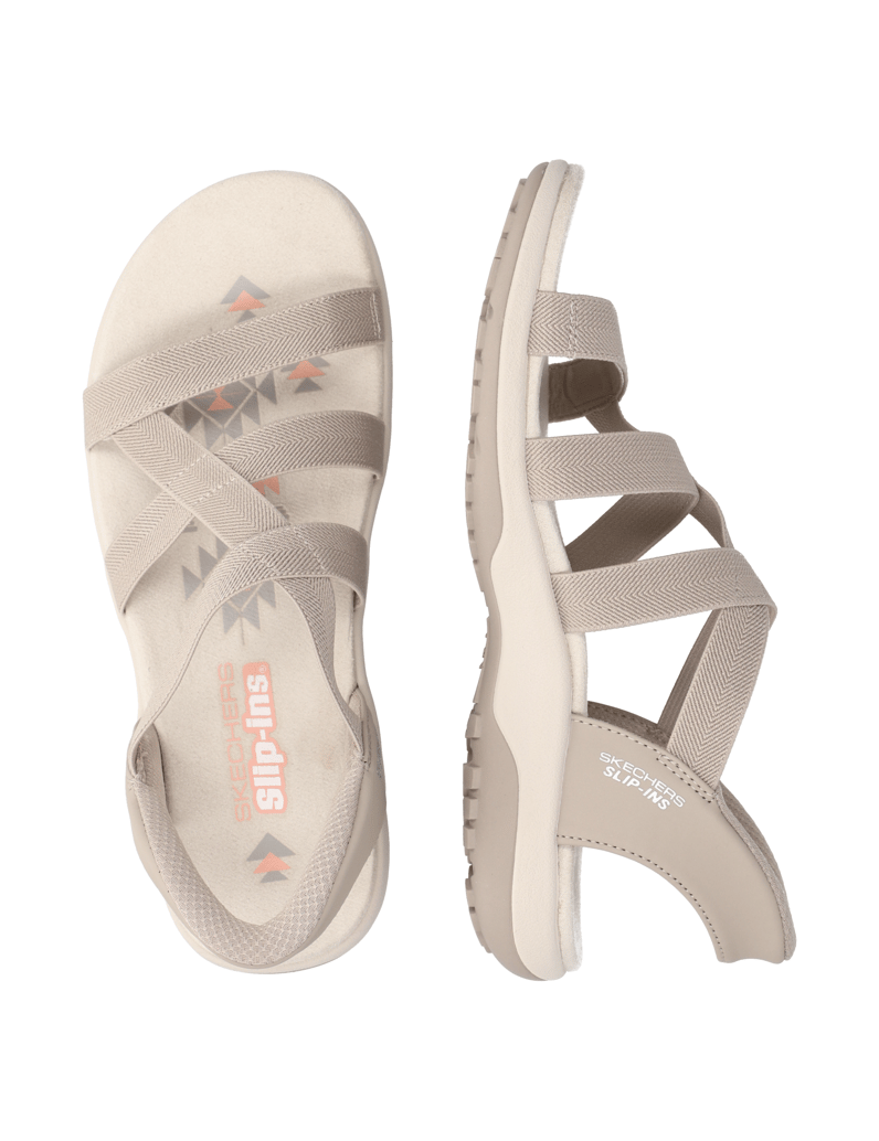 Skechers-SLIP-INS-REGGAE-SLIM-SANDAL-černá