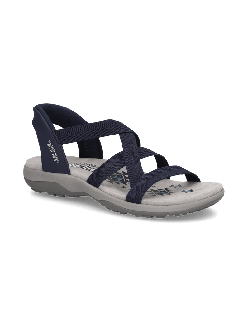 Skechers-SLIP-INS-REGGAE-SLIM-SANDAL-černá