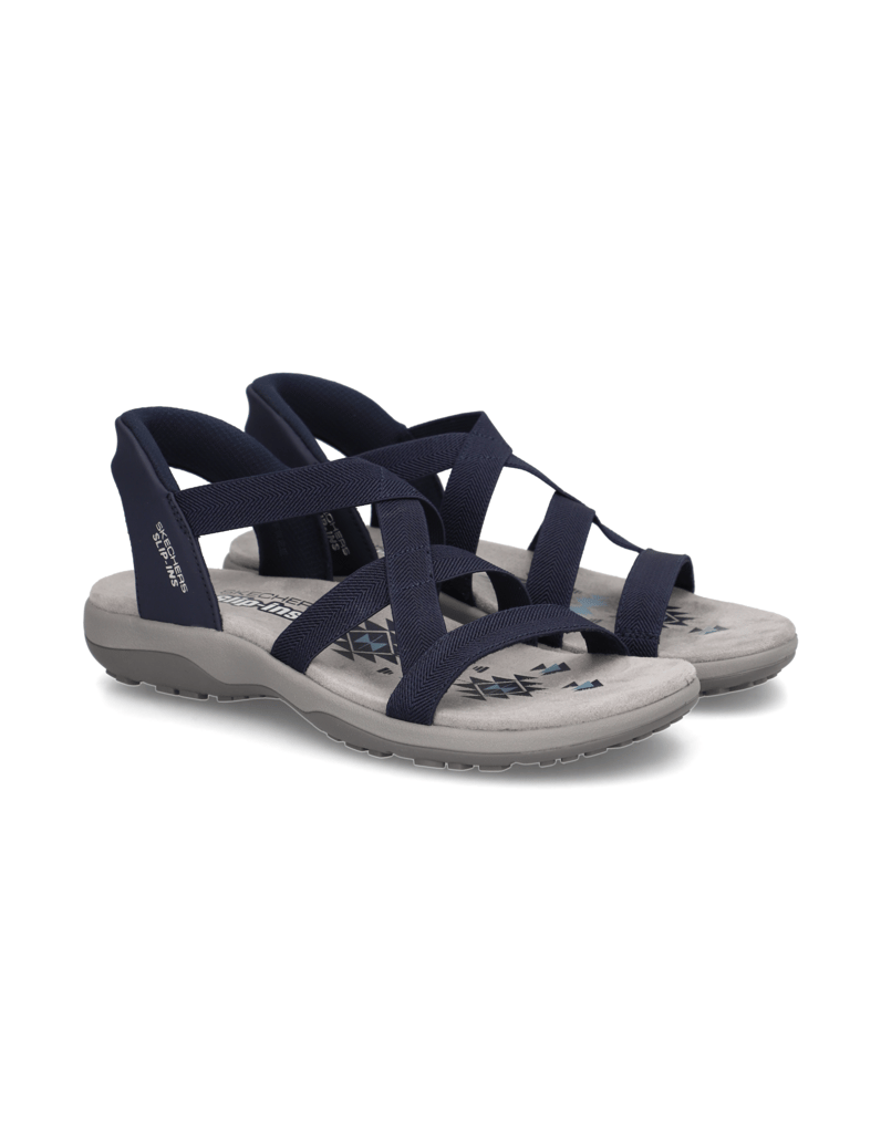 Skechers-SLIP-INS-REGGAE-SLIM-SANDAL-černá
