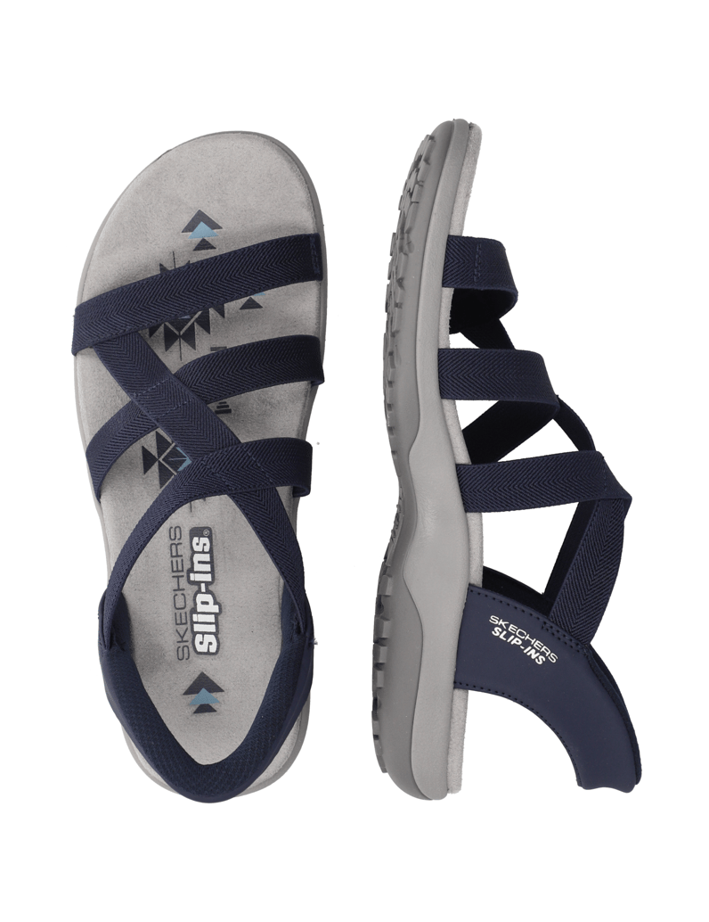 Skechers-SLIP-INS-REGGAE-SLIM-SANDAL-černá