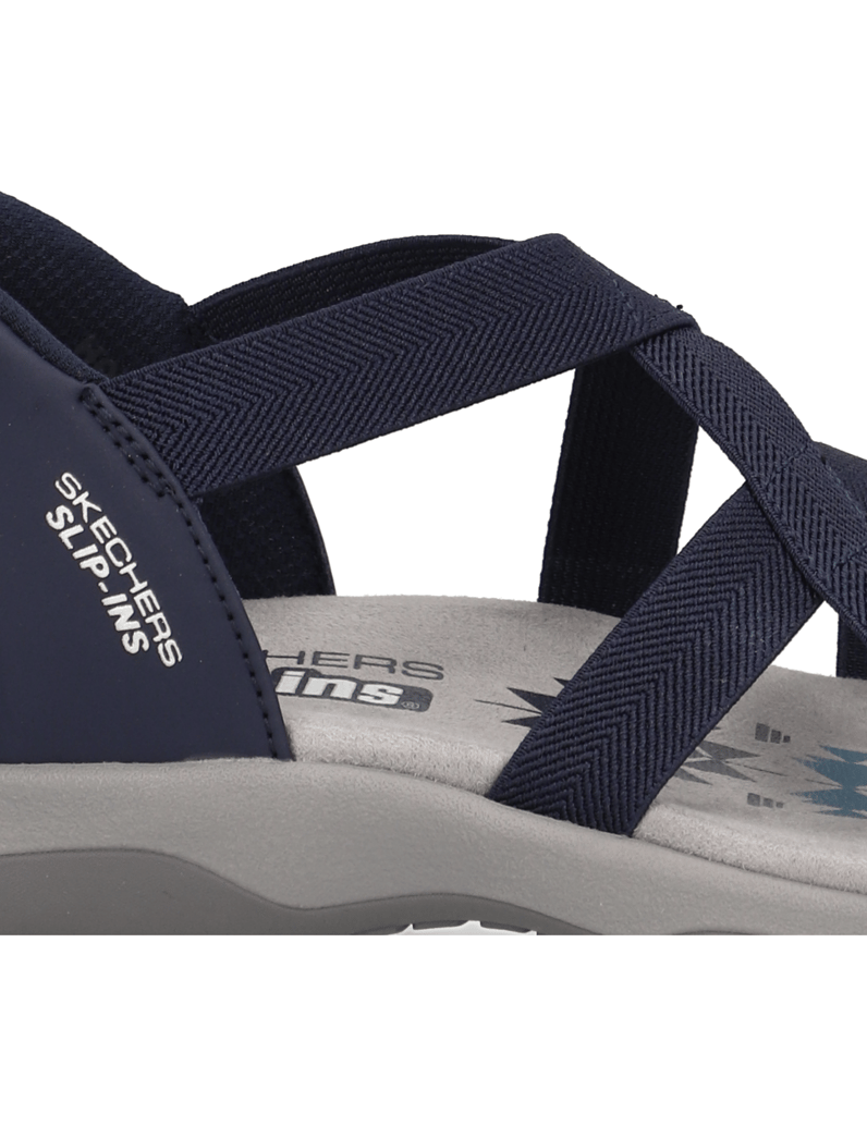 Skechers-SLIP-INS-REGGAE-SLIM-SANDAL-černá