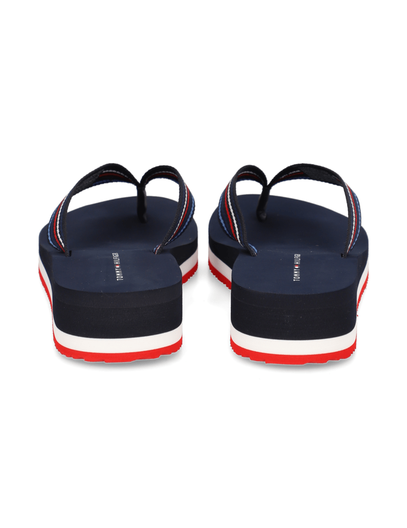 Tommy-Hilfiger-WEDGE-STRIPES-BEACH-SANDAL-modrá