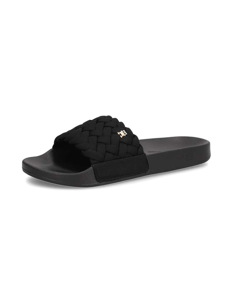 Tommy-Hilfiger-TH-BRAIDED-POOL-SLIDE-BDS-čierna