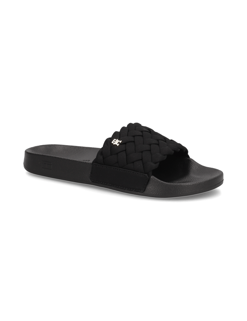 Tommy-Hilfiger-TH-BRAIDED-POOL-SLIDE-BDS-čierna