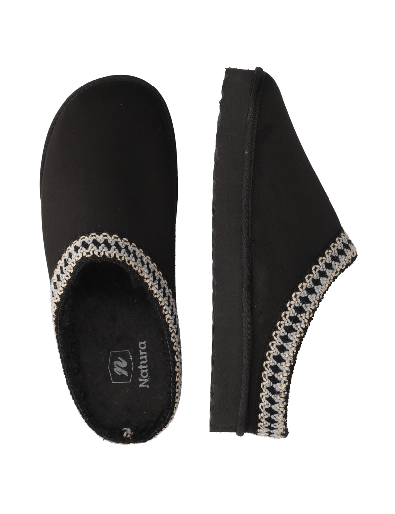 Natura-textil-domácí-obuv-černá