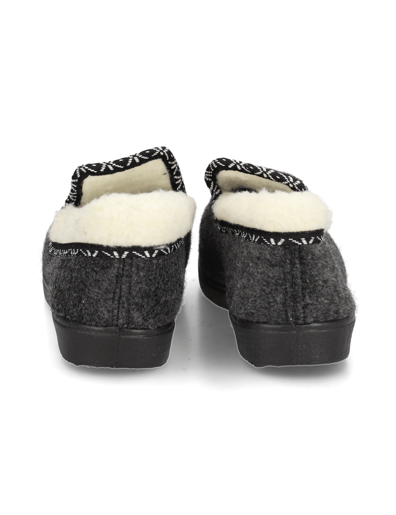 Natura-tekstil-hišni-copati-črna