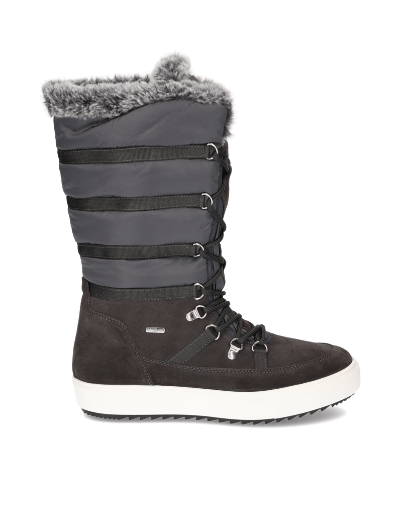 Polaris-Veloursleder-Snowboot-schwarz