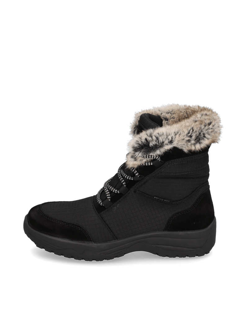 Polaris-Lederkombination-Snowboot-schwarz