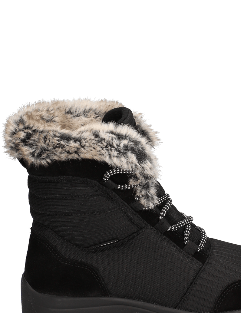 Polaris-Lederkombination-Snowboot-schwarz