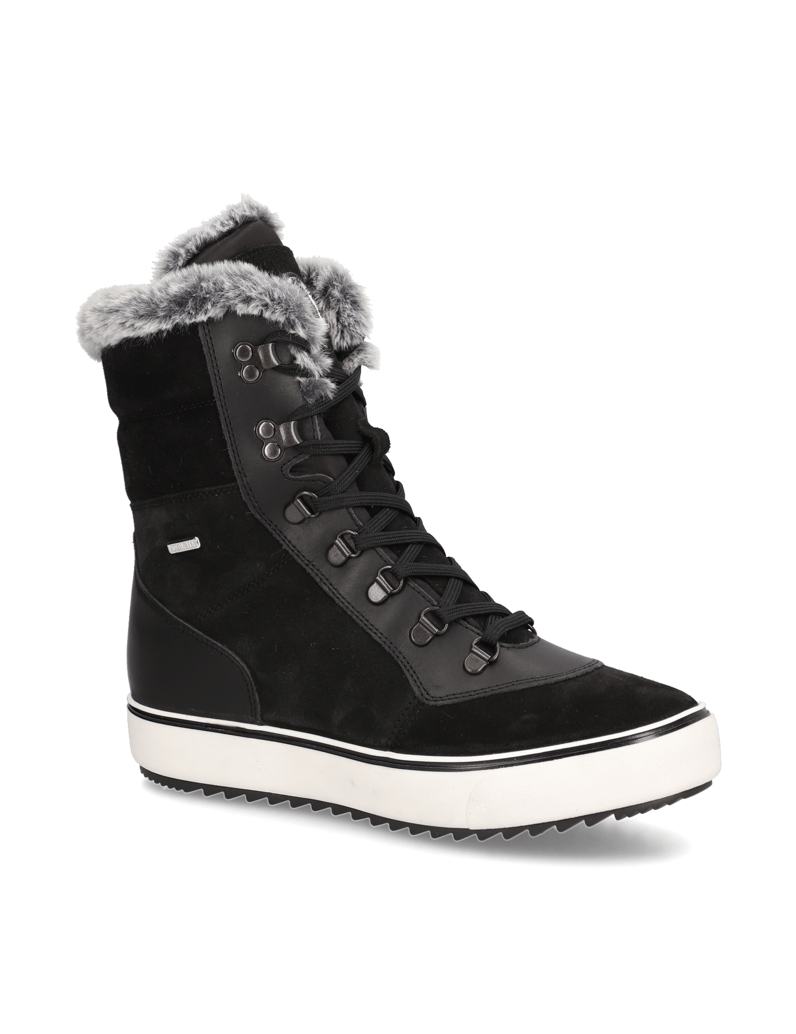 Polaris-Veloursleder-Snowboot-černá