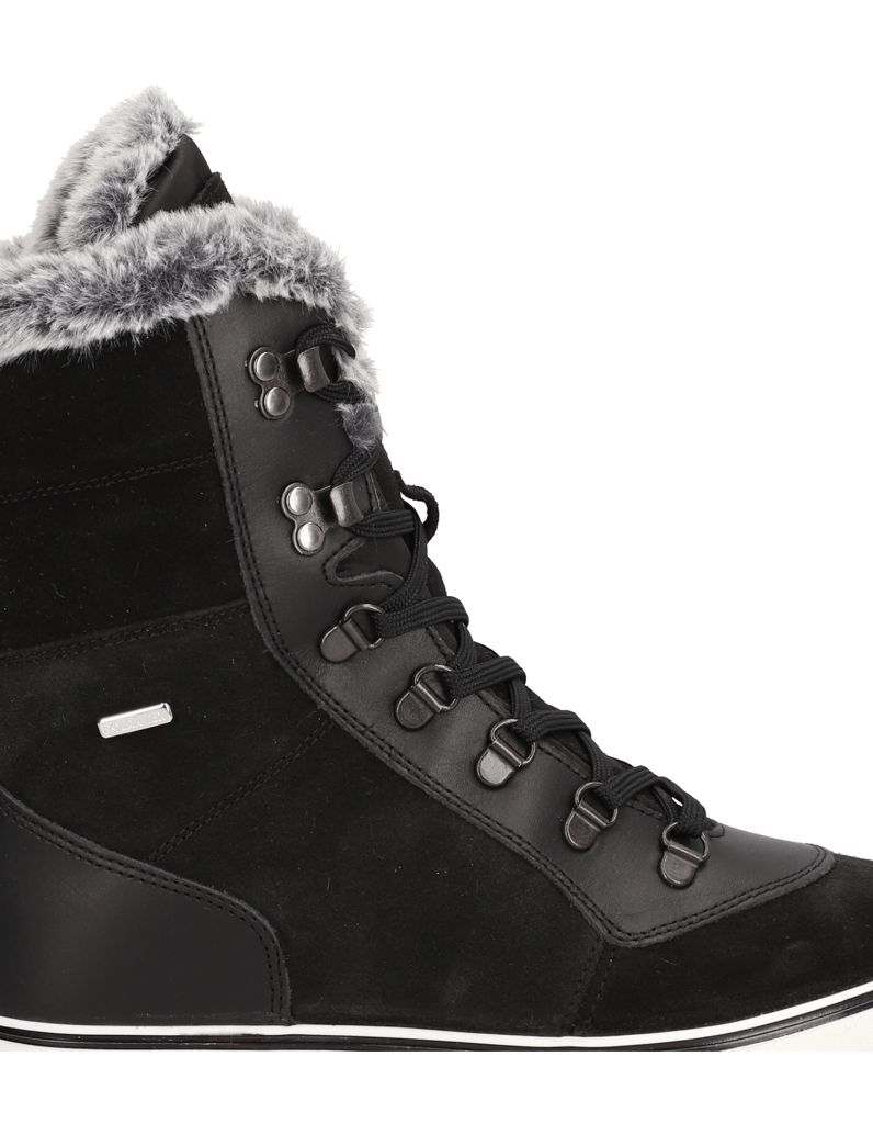 Polaris-Veloursleder-Snowboot-černá