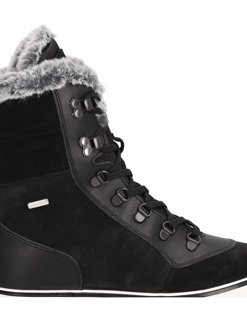 Polaris-Veloursleder-Snowboot-schwarz