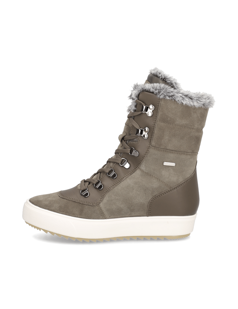 Polaris-Veloursleder-Snowboot-černá