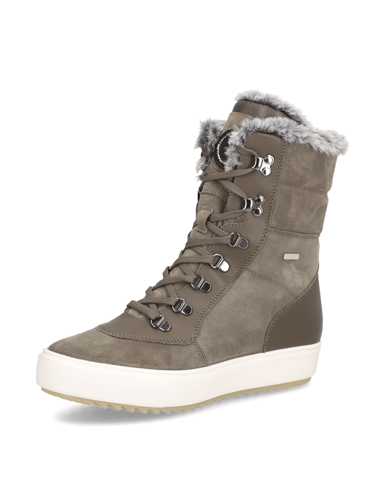 Polaris-Veloursleder-Snowboot-černá