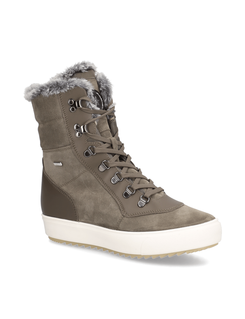 Polaris-Veloursleder-Snowboot-černá