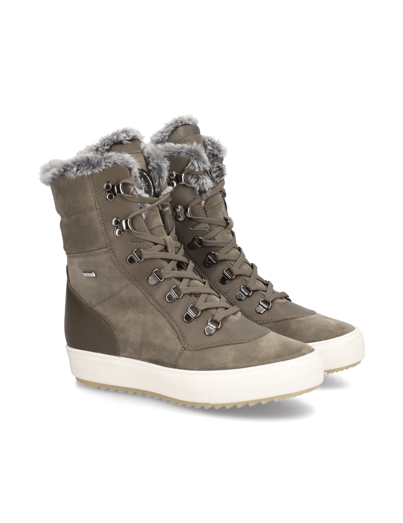 Polaris-Veloursleder-Snowboot-černá