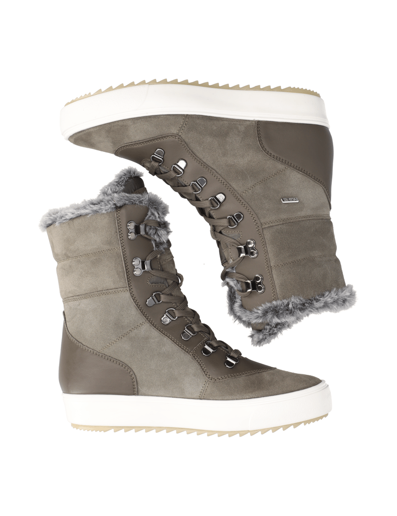 Polaris-Veloursleder-Snowboot-černá