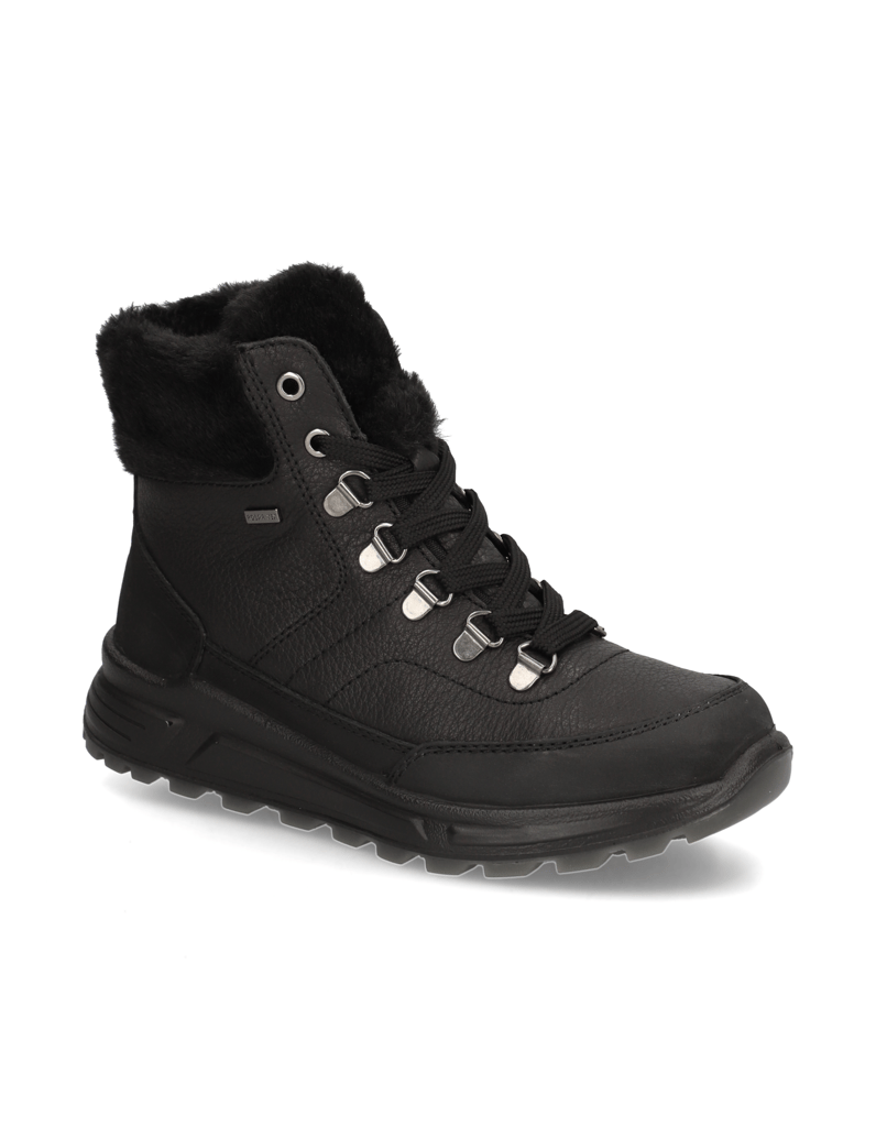 Polaris-hladká-kůže-sněhule-černá