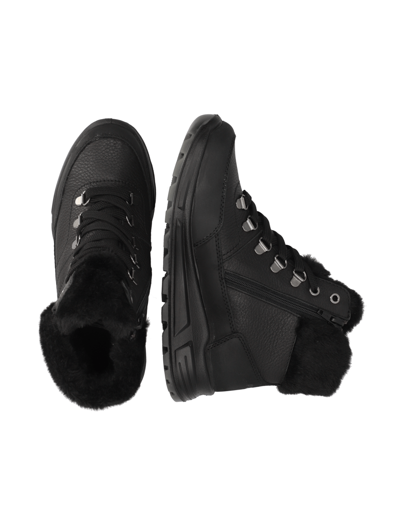 Polaris-hladká-kůže-sněhule-černá