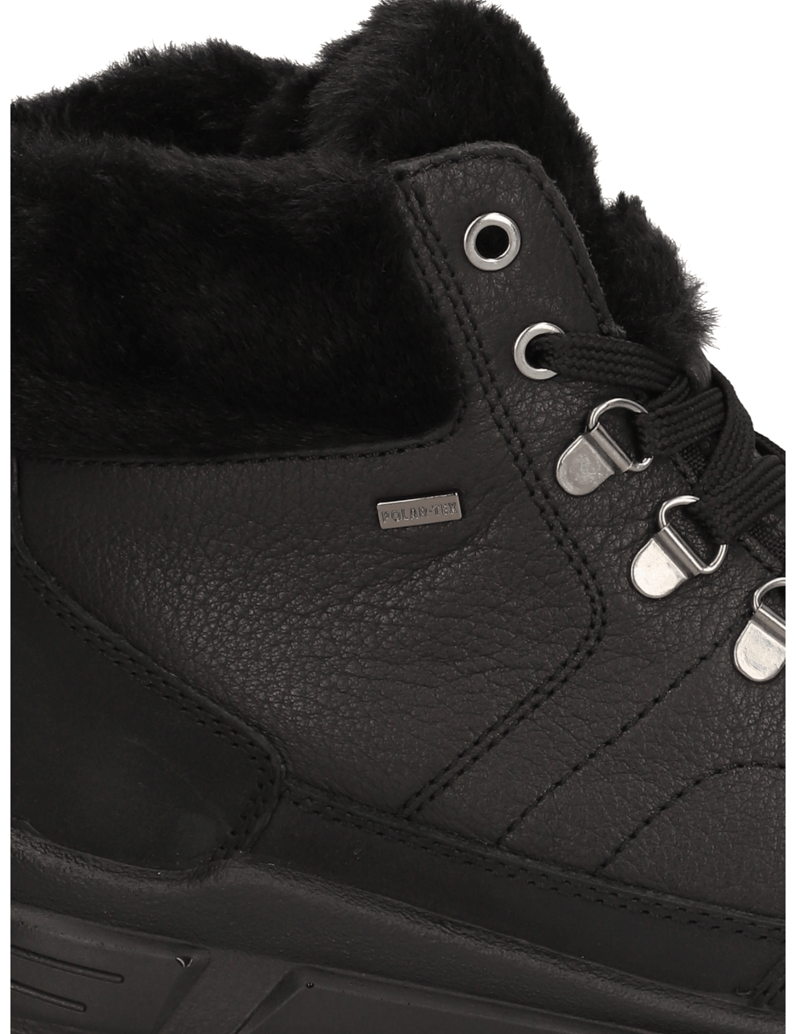 Polaris-hladká-kůže-sněhule-černá