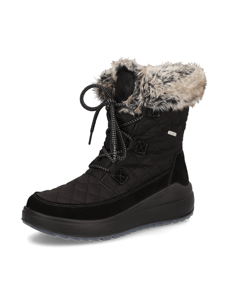 Polaris-Veloursleder-Snowboot-schwarz