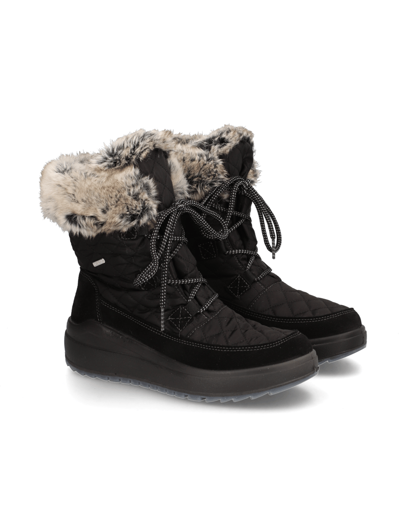 Polaris-Veloursleder-Snowboot-schwarz