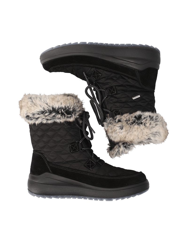 Polaris-Veloursleder-Snowboot-schwarz