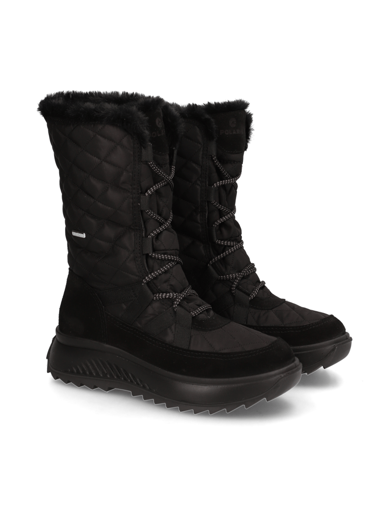 Polaris-Veloursleder-Snowboot-schwarz