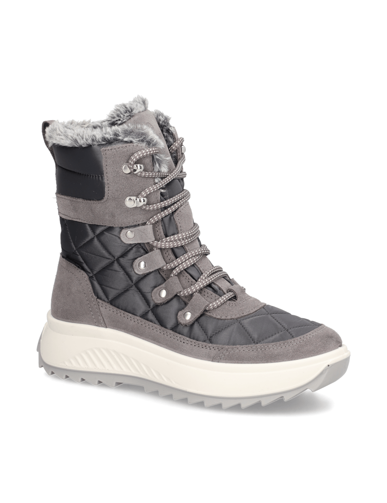 Polaris-Veloursleder-Snowboot-grau
