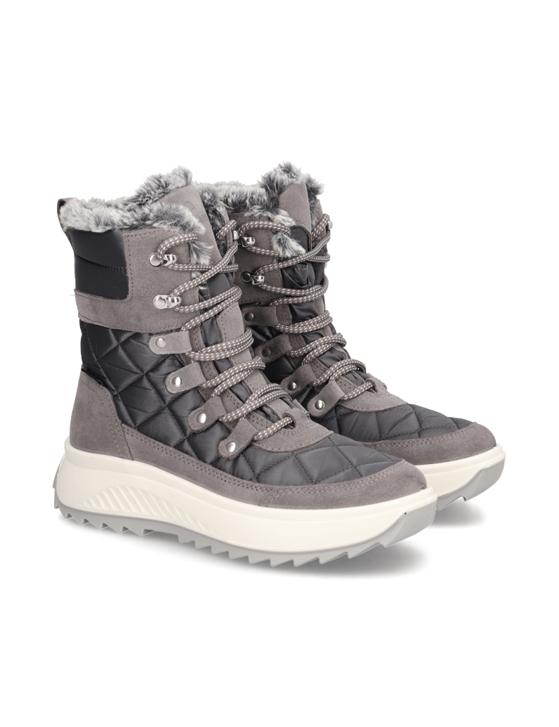 Polaris-Veloursleder-Snowboot-grau