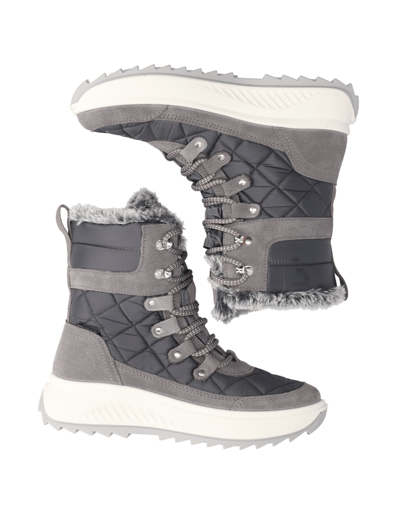 Polaris-Veloursleder-Snowboot-grau