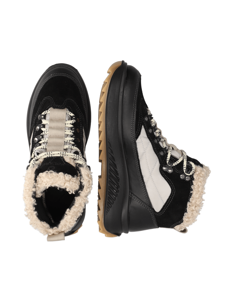 Polaris-hladká-kůže-sněhule-černá