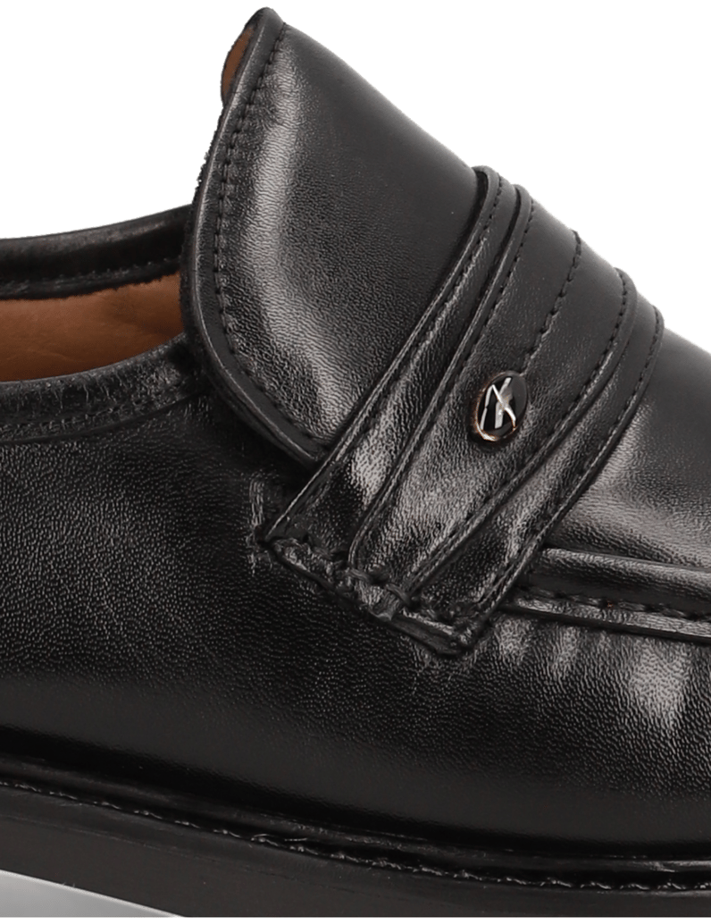 Master-Class-Glattleder-Slipper-černá