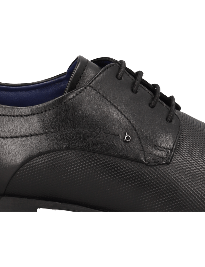 BUGATTI-eleganter-Schnürer-schwarz