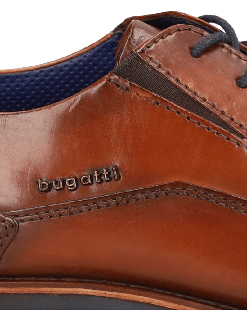 BUGATTI-čevlji-na-vezalke-konjak