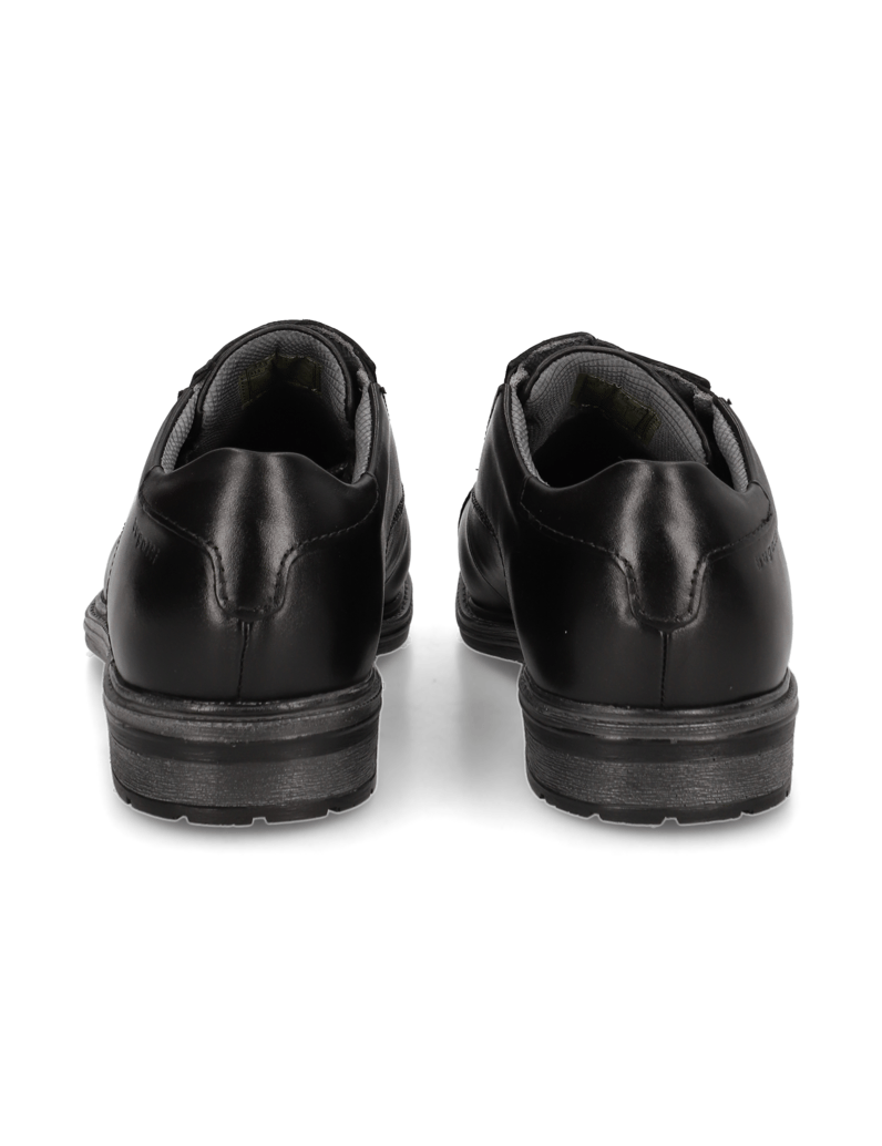 BUGATTI-gladko-usnje-čevlji-na-vezalke-črna