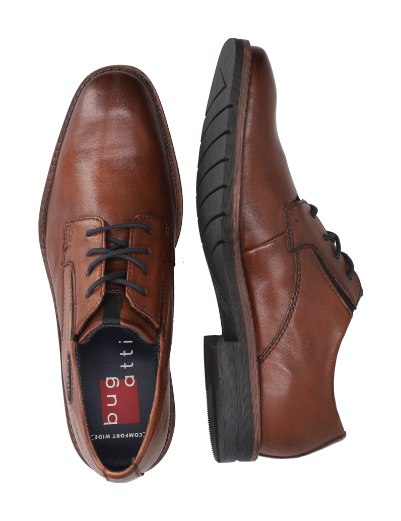 BUGATTI-hladká-kůže-elegantní-polobotky-černá