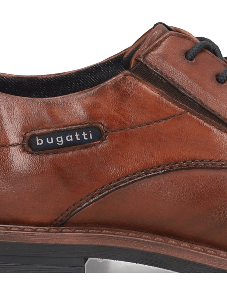 BUGATTI-hladká-kůže-elegantní-polobotky-černá