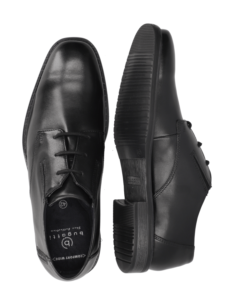 BUGATTI-Schnürer-elegant-schwarz