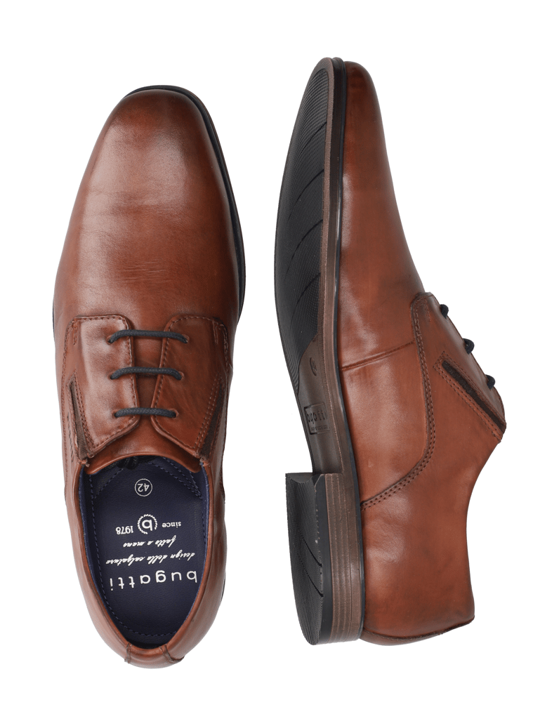 BUGATTI-Schnürer-elegant-cognac