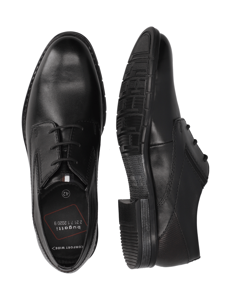 BUGATTI-Schnürer-elegant-schwarz